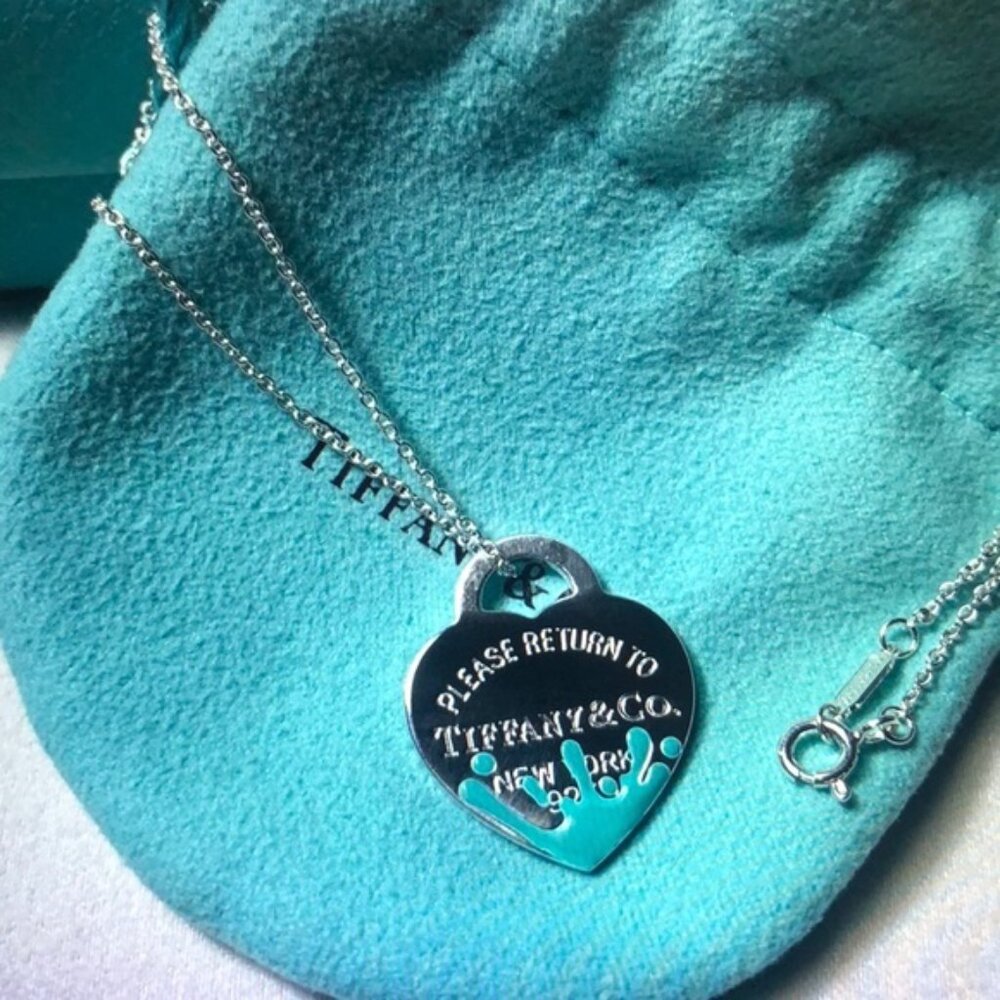 Tiffany & Co. Silver Heart Tag Necklace
